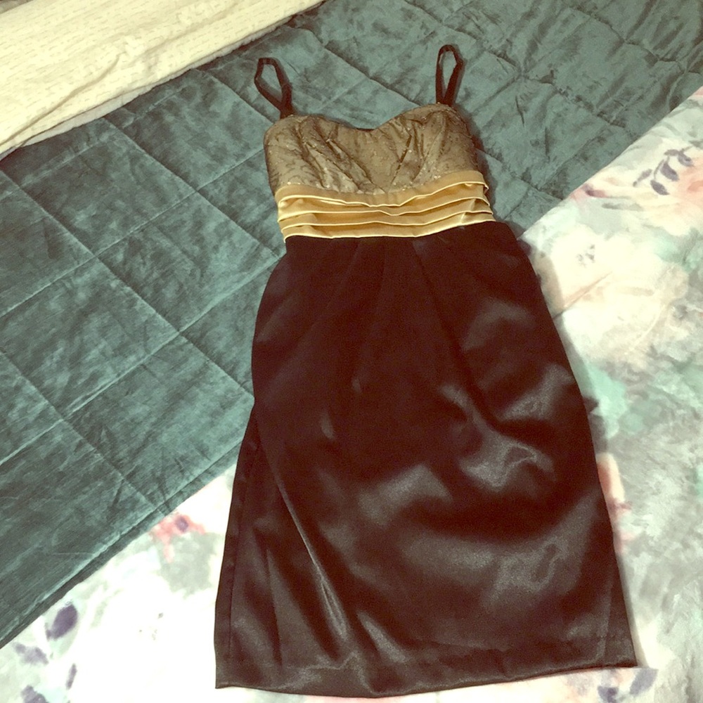 Black and Gold Dress